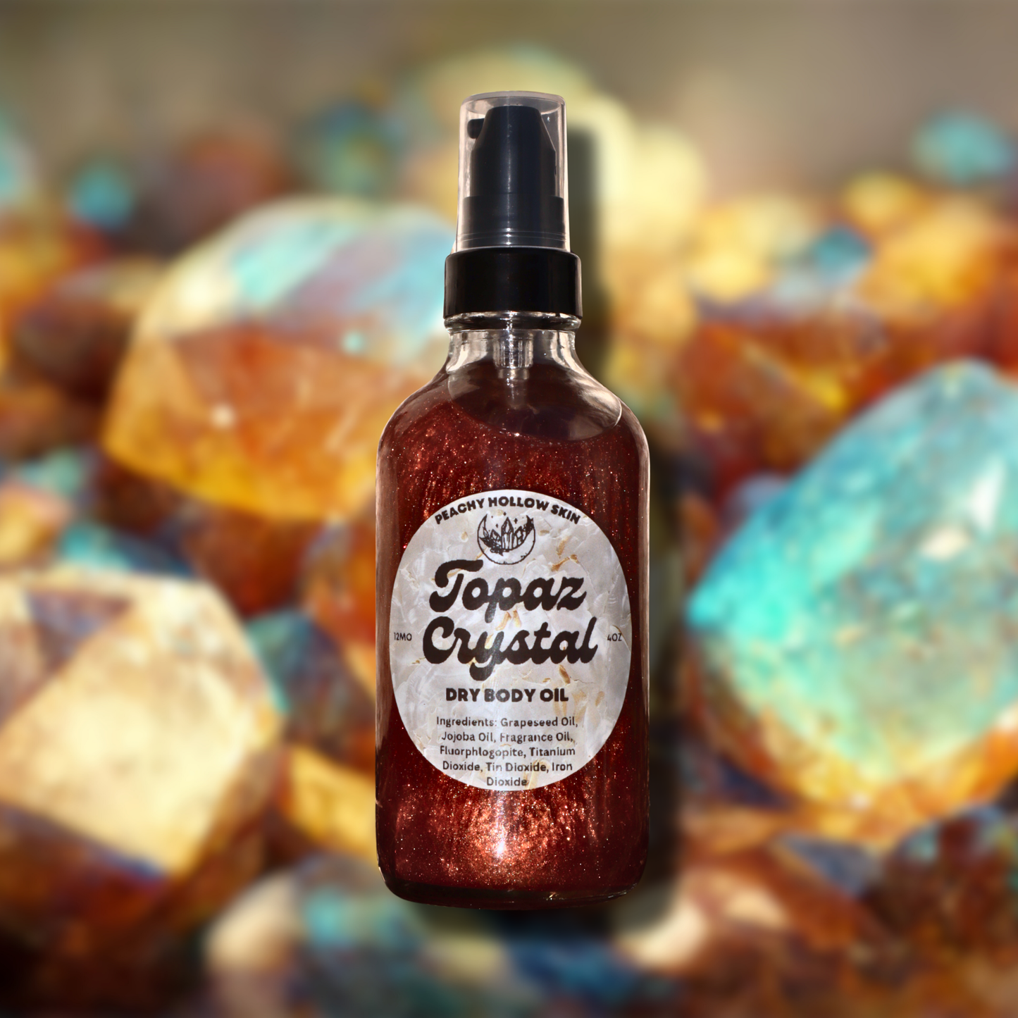Sacred Gemstones Collection - Crystal Themed Dry Body Oils