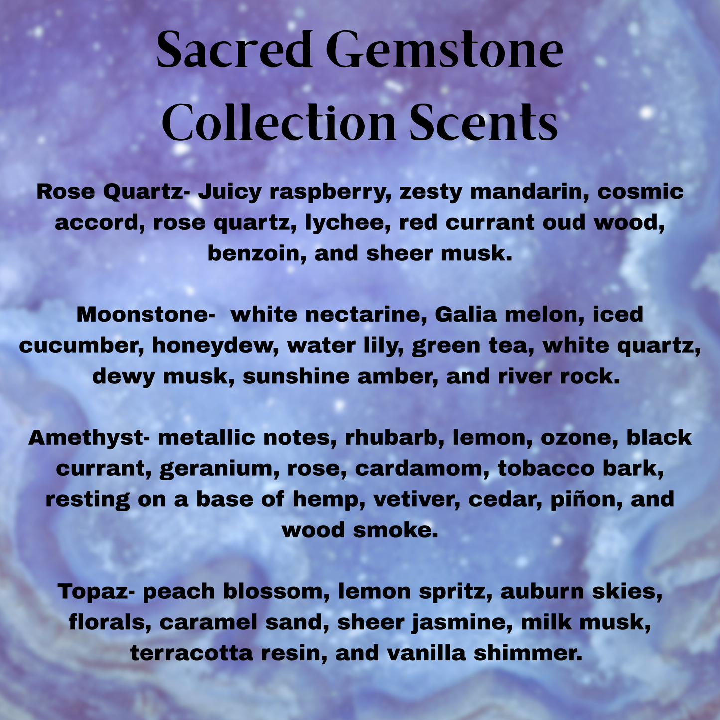 Sacred Gemstones Collection - Crystal Themed Dry Body Oils